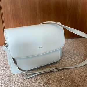 Brand New, Pixie Mood crossbody purse, light grey